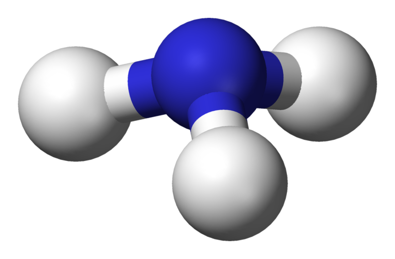 Molécule amoniac NH3